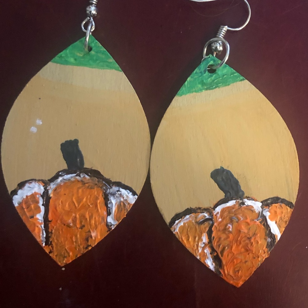Fall pumpkins earrings